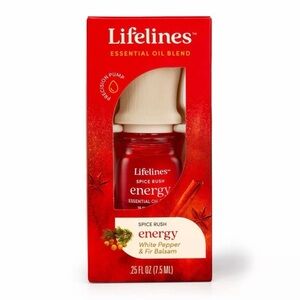 Lifelines Spice Rush Energy Essential Oil Blend NIB
